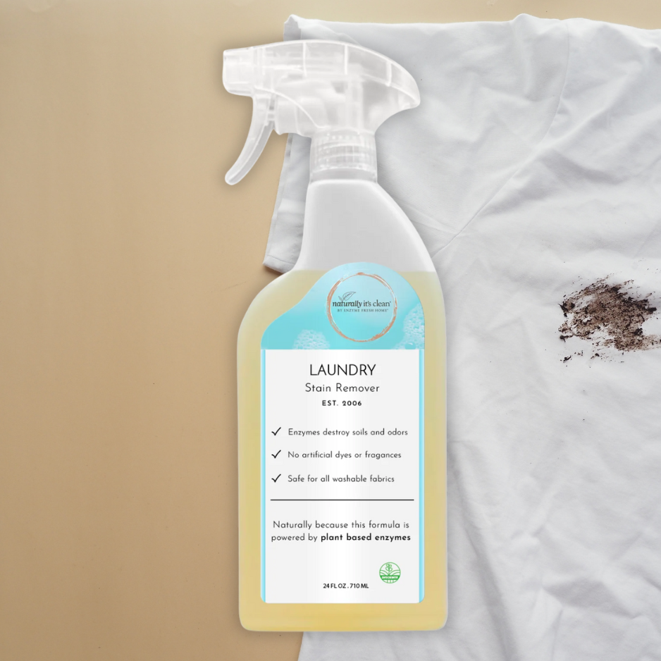 Lavender Laundry Kit – 64 oz Concentrate Detergent, Stain Remover Spray & Concentrate, 5 Stain Eraser Wipes | Plant-Based, Enzyme-Powered Laundry Cleaner