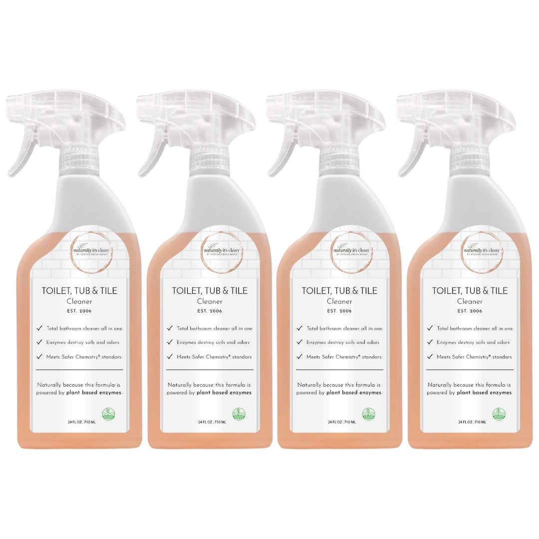 Bathroom Kit - Toilet, Tub, and Tile Cleaner - 4 Pack, 24 oz