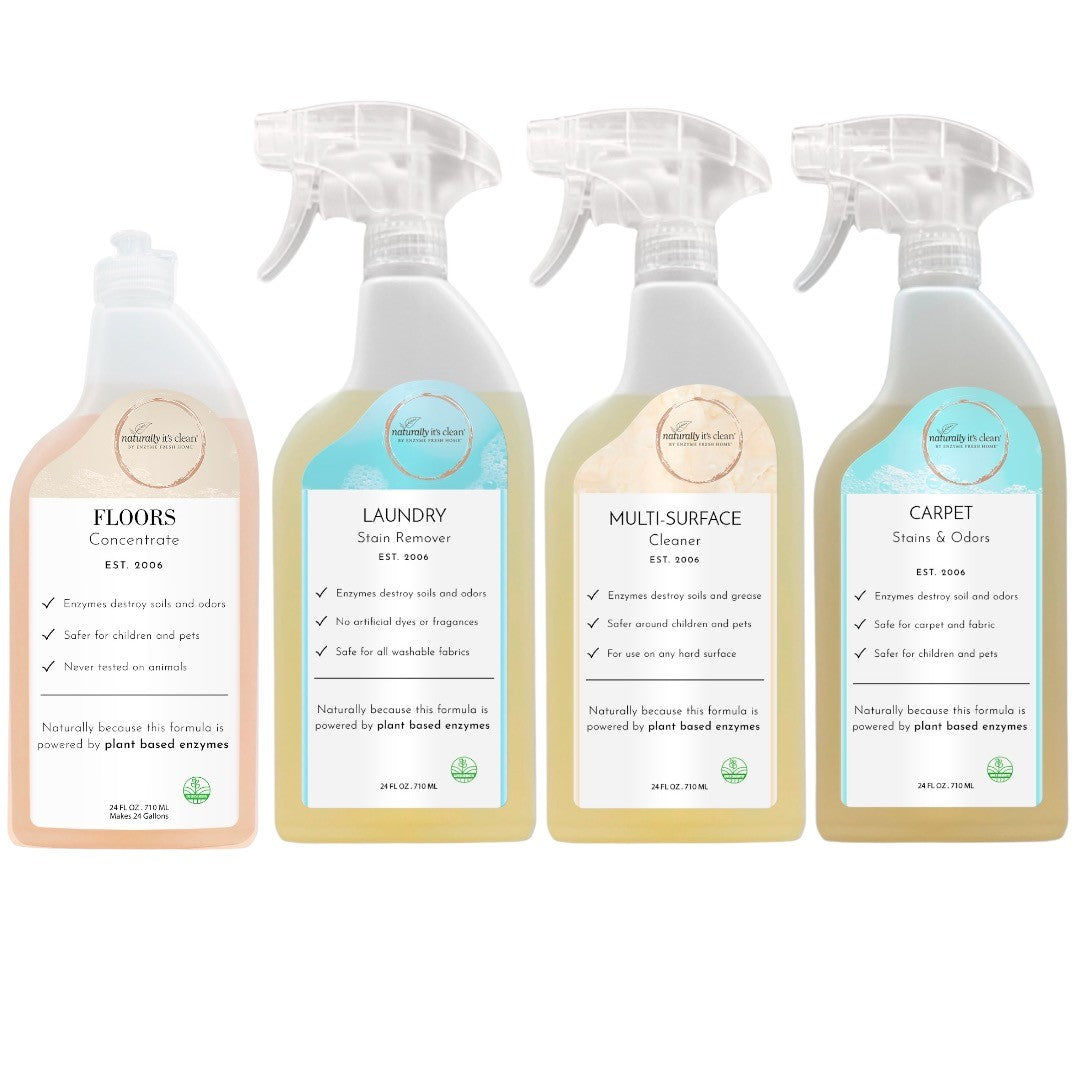 Essentials Starter Kit - Multi-Surface, Carpet, Laundry Stain & Floor Concentrate