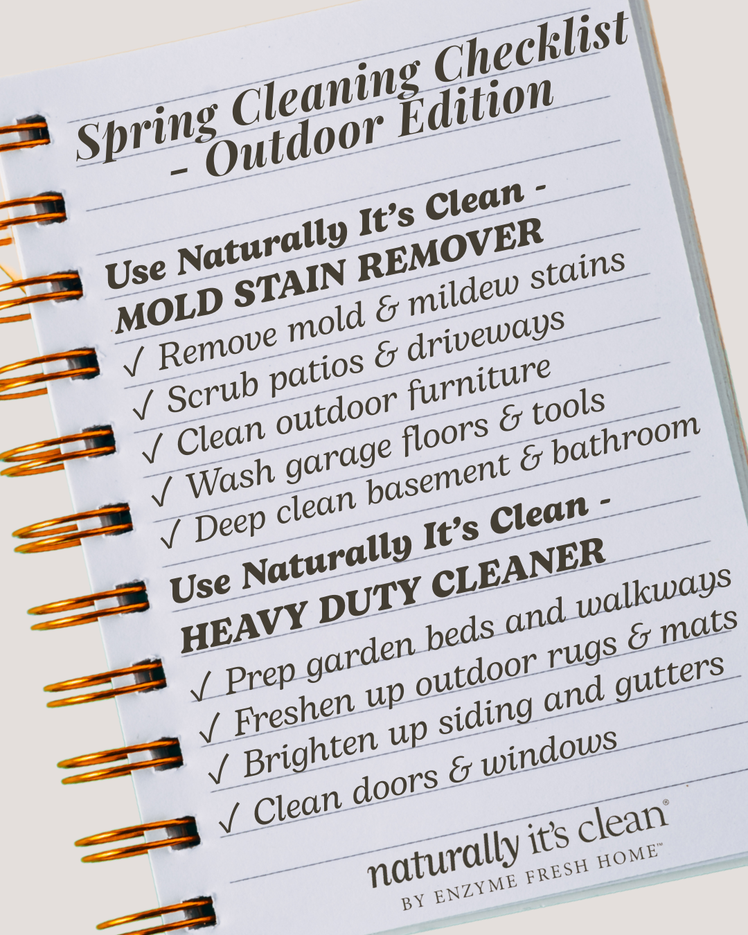 Outdoor Spring Cleaning Made Easy: The Ultimate Checklist for a Fresh, Natural Clean